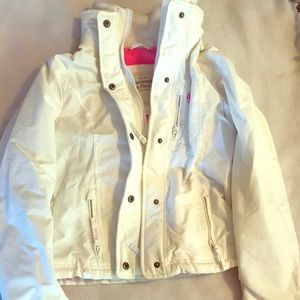 Abercrombie & Fitch White Winter Jacket